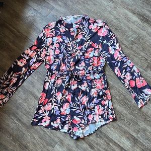 Patterned romper